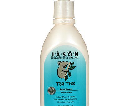 Satin Shower Body Wash Tea Tree 30 oz, Jason Natural Online now