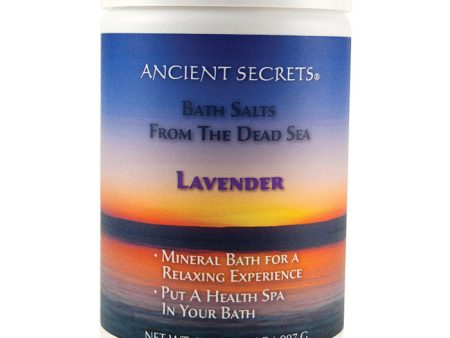 Aromatherapy Dead Sea Mineral Baths, Lavender, 2 lb, Ancient Secrets Cheap