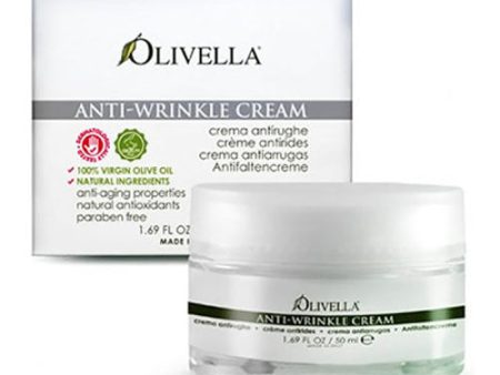 Anti-Wrinkle Cream, Olive Oil Anti-Aging Skin Care, 1.69 oz, Olivella Discount