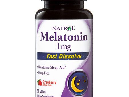 Melatonin 1 mg Fast Dissolve, 90 Tablets, Natrol For Cheap