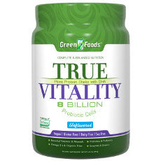 True Vitality Plant Protein Shake with DHA - Unflavored, 22.7 oz, Green Foods Corporation Sale