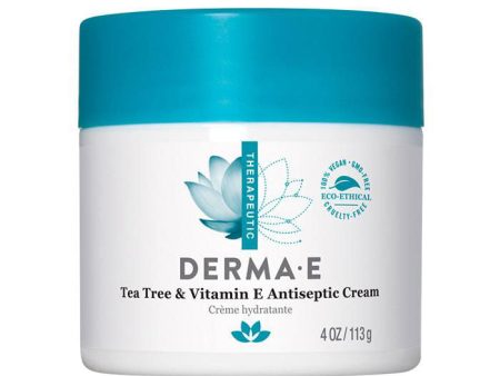 Derma E Tea Tree & Vitamin E Antiseptic Cream, 4 oz Online Hot Sale