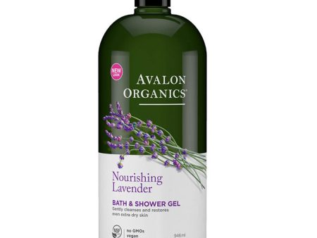 Bath & Shower Gel Organic Lavender, 32 oz, Avalon Organics Hot on Sale