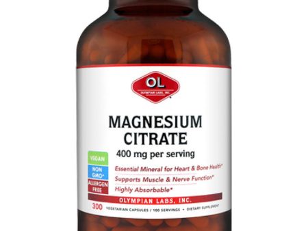 Magnesium Citrate, 300 Capsules, Olympian Labs Cheap