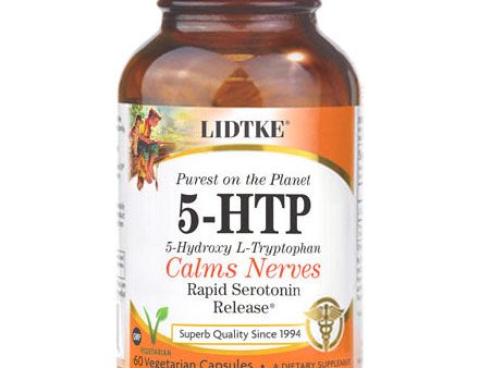 5-HTP, Calms Nerves, 60 Vegetarian Capsules, Lidtke For Discount