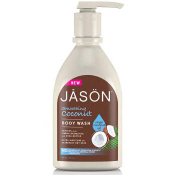 Smoothing Coconut Body Wash, 30 oz, Jason Natural Online