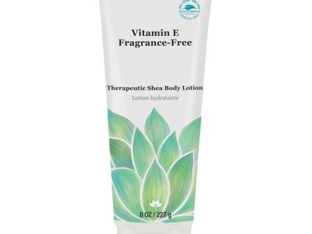 Derma E Vitamin E Therapeutic Shea Body Lotion, Fragrance-Free, 8 oz For Sale