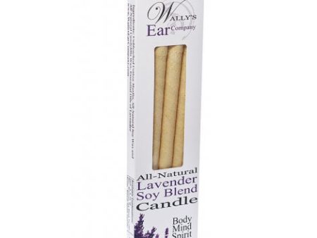 Lavender Soy Blend Hollow Ear Candles, 4 pk, Wally s Natural Products Online Hot Sale