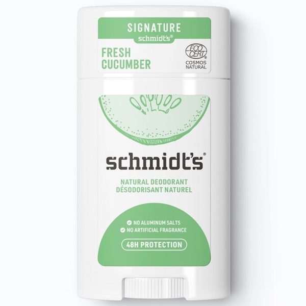 Deodorant Stick, Fresh Cucumber, 2.65 oz, Schmidt s Deodorant Online