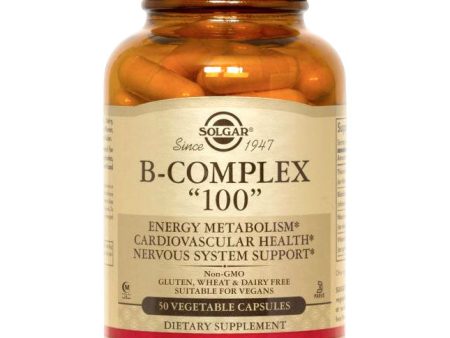 B-Complex 100, 100 Vegetable Capsules, Solgar Hot on Sale