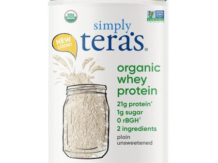 Organic Whey Protein - Plain Unsweetened, 12 oz, Simply Tera s Discount