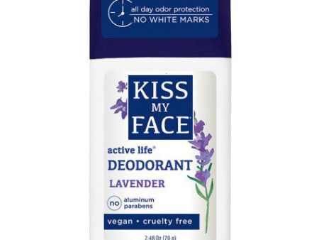 Active Life Stick Deodorant, Lavender, 2.48 oz, Kiss My Face Online Sale