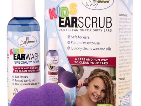 Kid s Ear Wash plus Ear Scrub, 2 oz, Wally s Natural Supply