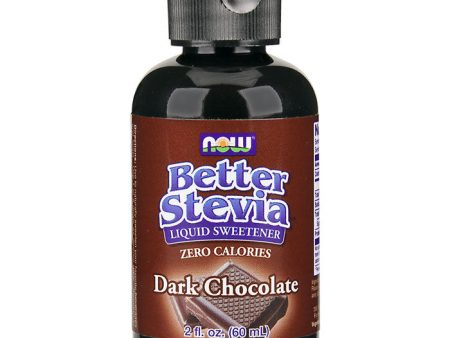 Better Stevia Liquid Sweetener - Dark Chocolate Flavor, 2 oz, NOW Foods Discount