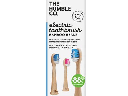 Electric Toothbrush Bamboo Replaceable Heads - Original, 3 Pack, The Humble Co. Sale