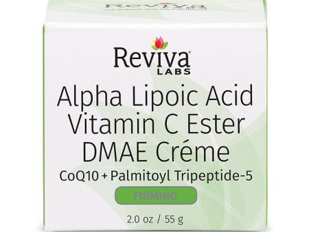 Reviva Labs Alpha Lipoic Acid Vitamin C Ester DMAE Cream, 2 oz Online Sale