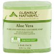 Pure and Natural Glycerine Bar Soap, Aloe Vera, 3 Bar Pack (12 oz), Clearly Natural Discount