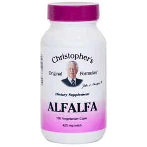 Alfalfa Leaf Capsule, 100 Vegicaps, Christopher s Original Formulas Online Sale