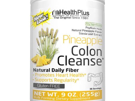 Colon Cleanse Powder - Natural Pineapple Flavor, 9 oz (36 Servings), Health Plus Inc. Sale