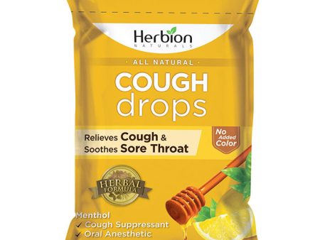 All Natural Cough Drops - Honey Lemon, Value Size, 25 Drops, Herbion Online Sale