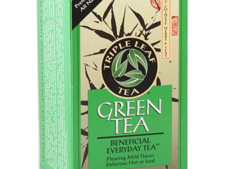 Green Tea, 20 Tea Bags, Triple Leaf Tea For Discount