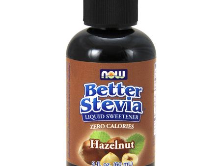 Better Stevia Liquid Sweetener - Hazelnut Flavor, 2 oz, NOW Foods For Cheap