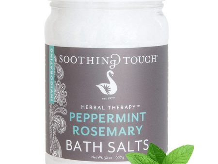 Bath Salts - Peppermint Rosemary, 32 oz, Soothing Touch Online Hot Sale