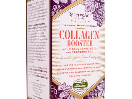 Collagen Booster, with Hyaluronic Acid & Resveratrol, 60 Veggie Capsules, ReserveAge Organics Hot on Sale