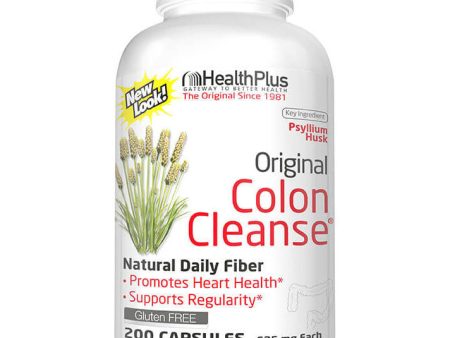 Original Colon Cleanse Caps, 200 Capsules, Health Plus Inc. on Sale