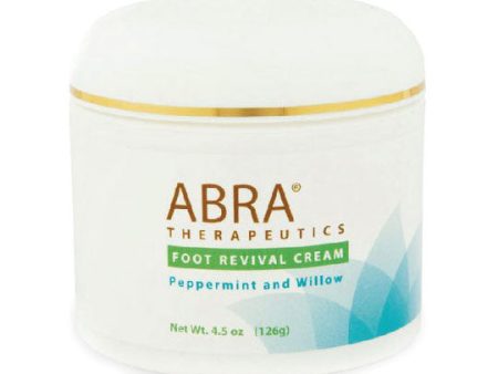 Foot Revival Cream, Peppermint & Willow, 4.5 oz, Abra Therapeutics For Sale