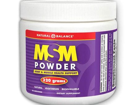 MSM Powder, 320 g, Natural Balance Sale