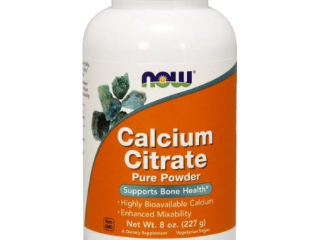 Calcium Citrate Powder Vegetarian 8 oz, NOW Foods Hot on Sale