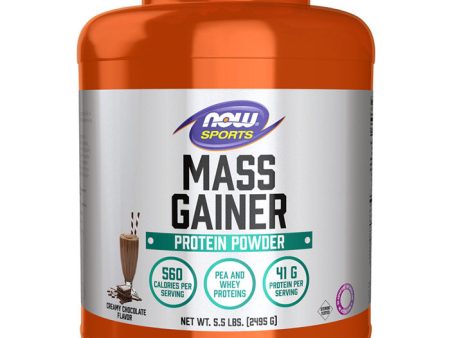 Mass Gainer Protein Powder, Creamy Chocolate Flavor, 5.5 lb, NOW Foods Online