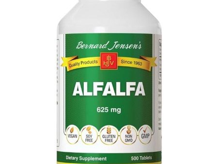 Alfalfa 625 mg, 500 Tablets, Bernard Jensen For Sale