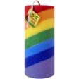 Rainbow Candle Pillar 5 Inch, 1 Unit, Aloha Bay Discount