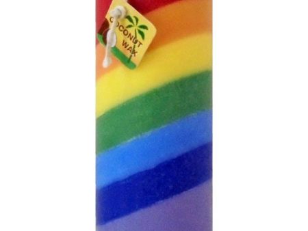 Rainbow Candle Pillar 5 Inch, 1 Unit, Aloha Bay Discount