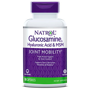 Hyaluronic Acid with MSM & Glucosamine Vegetarian 90 caps from Natrol For Cheap