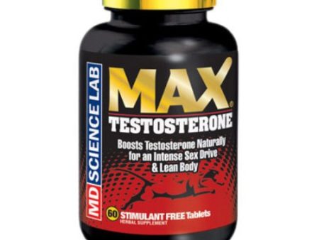 Max Testosterone, 60 Tablets, MD Science Lab on Sale