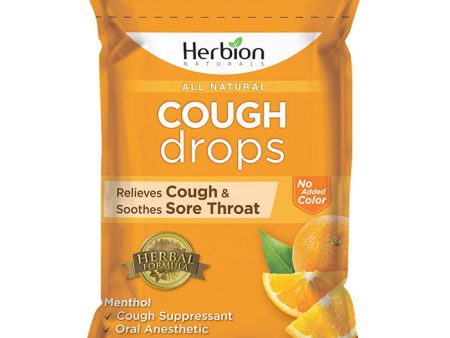 All Natural Cough Drops - Orange, Value Size, 25 Drops, Herbion Cheap