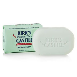 Aloe Vera Coco Castile Bar Soap, 4 oz, Kirk s Natural Hot on Sale