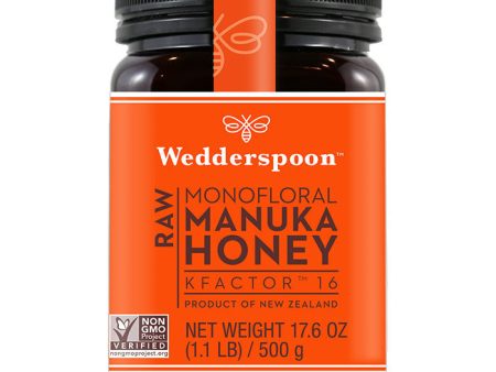 Raw Monofloral Manuka Honey KFactor 16, 500 g (17.6 oz), Wedderspoon Online