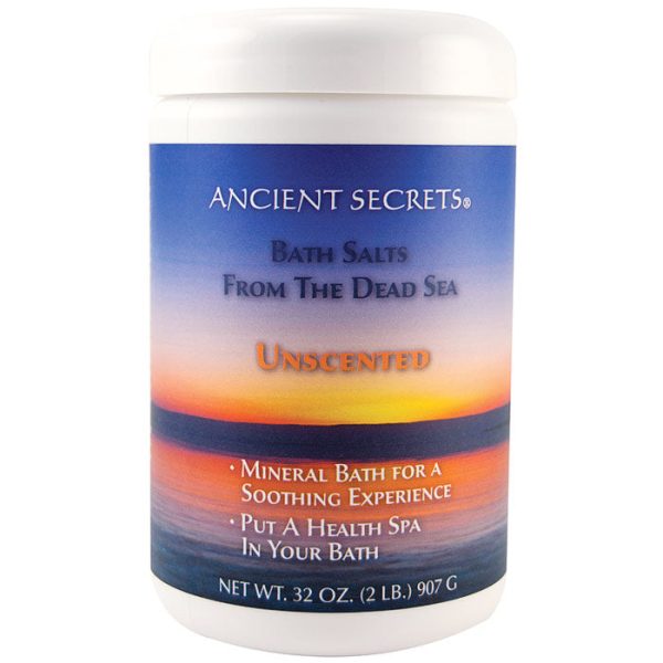 Aromatherapy Dead Sea Mineral Baths, Unscented, 2 lb, Ancient Secrets For Cheap