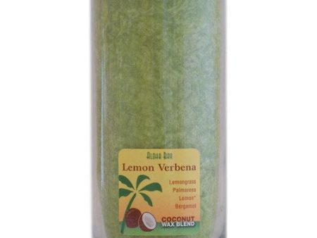 Aloha Jar Coconut Wax Blend Candle with Pure Essential Oils, Lemon Verbena, 11 oz, Aloha Bay For Discount