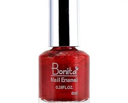 Bonita Petite Nail Enamel - Pearls N Red, Mini Nail Polish, 0.28 oz (8 ml), Bonita Cosmetics For Sale