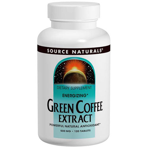 Energizing Green Coffee Extract 500 mg, 120 Tablets, Source Naturals on Sale