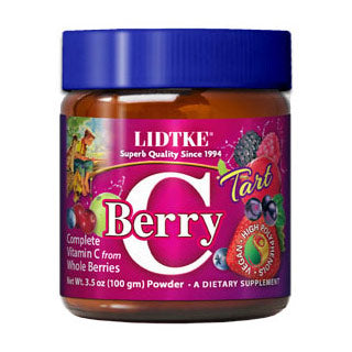 Berry-C Tart Powder, Complete Vitamin C from Whole Berries, 3.5 oz, Lidtke Fashion