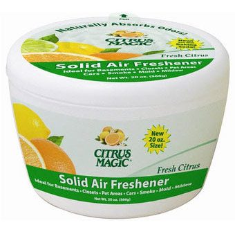 Solid Air Freshener, Fresh Citrus, 20 oz, Citrus Magic For Sale