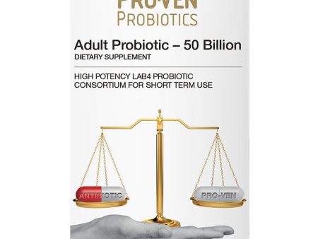 Adult Probiotic 50 Billion, 30 Capsules, Pro-Ven Probiotics For Cheap