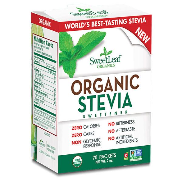 SweetLeaf Organic Stevia Sweetener Packets, 70 ct, Wisdom Natural Brands Fashion