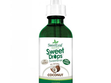 SweetLeaf Liquid Stevia Sweet Drops Sweetener - Coconut, 2 oz, Wisdom Natural Brands Discount